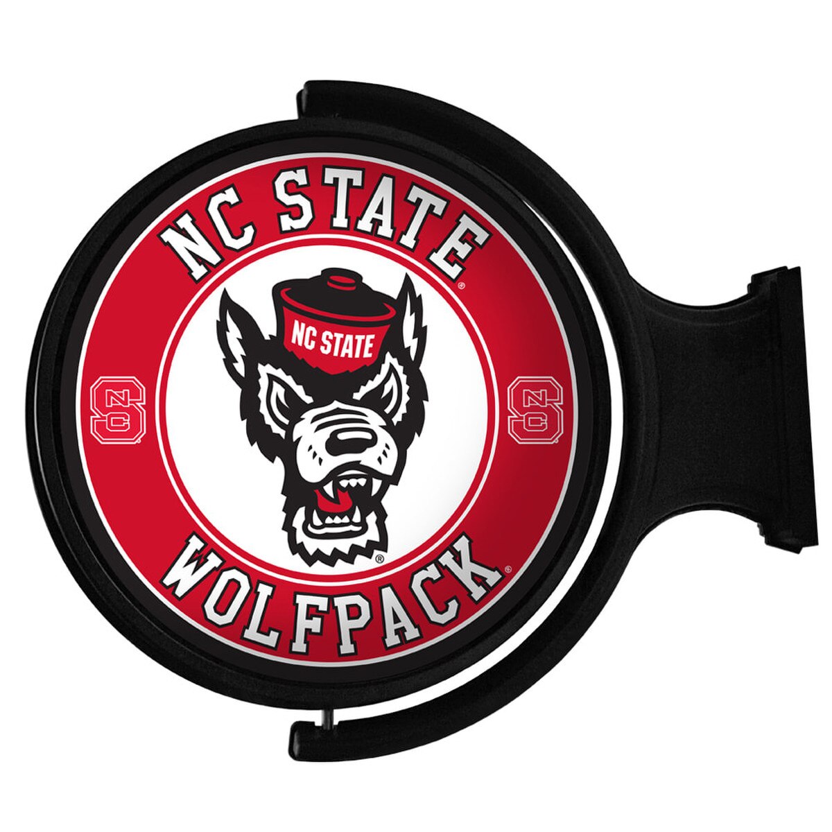 Rotating Round Led Wall Sign - Red/